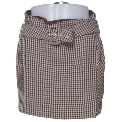 Skirt (Brown, Black, White) from Mango Basics Cotton, Polyester
