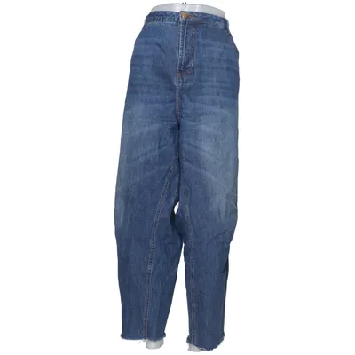 Jeans (Blå) från Zizzi Bomull, Elastan