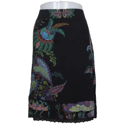 Skirt (Black, Multicolored) from Desigual Viscose