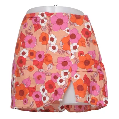Skirt (Pink, Red, Multicolored) from Urban Outfitters Linen, Viscose