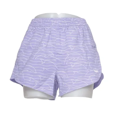 Träningsshorts (Lila, Vit) från Adidas Bomull, Polyester
