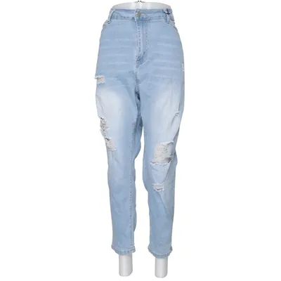 Jeans (Blå) från Shein Curve Bomull, Elastan, Polyester