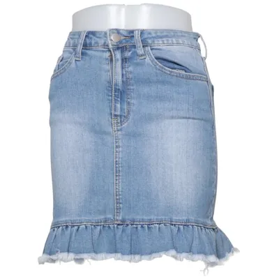 Jeansnederdel (Blå) fra Redial Bomuld, Elastan, Polyester, Viscose