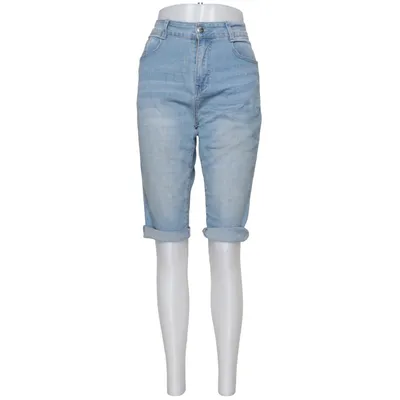 Pantacourt (Bleu) de October Coton, Élasthane, Polyester, Viscose