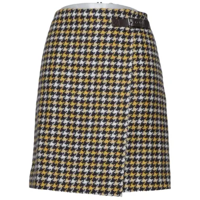 Rock (Gelb, Schwarz, Weiß) von Boden Polyester, Wolle