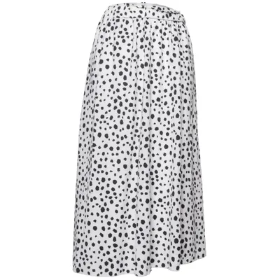 Jupe longue (Noir, Blanc) de Shein Curve Polyester