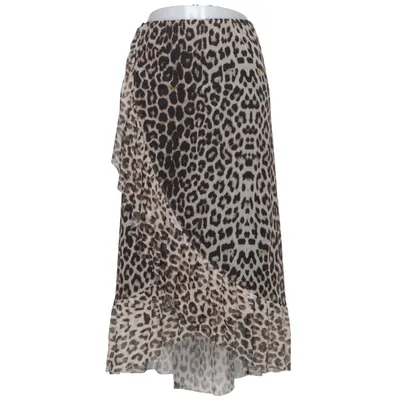 Skirt (Beige, Brown, Black) from Zizzi Elastane, Polyester, Viscose
