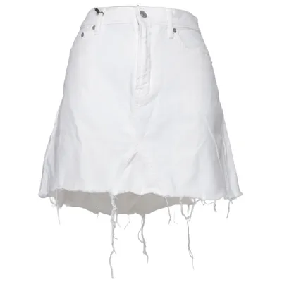 Jeansrock (Weiß) von Gap Denim Baumwolle, Elasthan, Viskose
