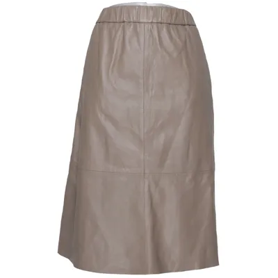 Lederrock (Beige) von Coster Copenhagen Leder, Polyester