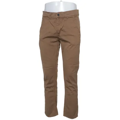 Chinos (Bruin) van Velour Katoen, Elastaan