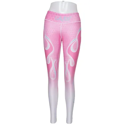 Träningstights (Rosa, Vit, Flerfärgad) från Gavelo Elastan, Återvunnen polyester