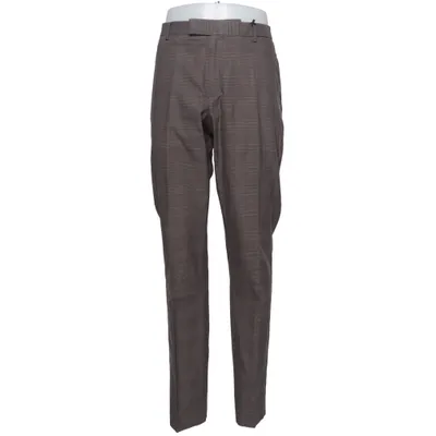 Suit pants (Brown) from Charles Tyrwhitt Cotton, Elastane, Linen