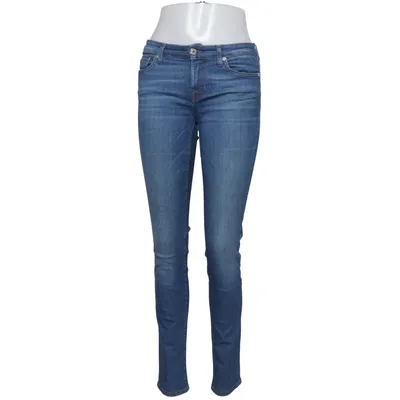Spijkerbroek (Blauw) van 7 for All Mankind Katoen, Elastaan