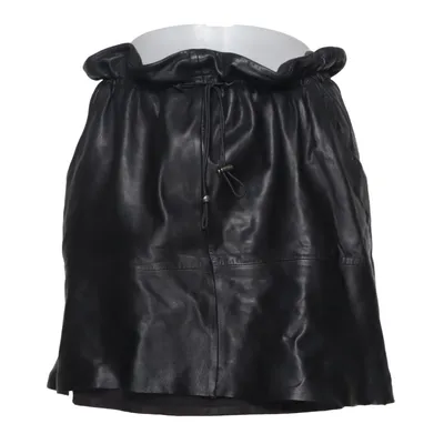 Leren rok (Zwart) van Mor Leer, Polyester