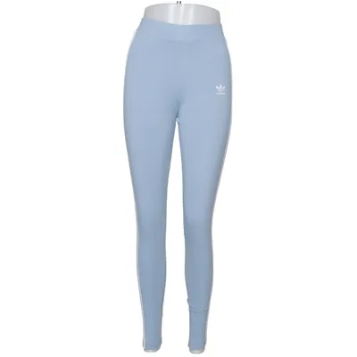 Träningstights (Blå, Vit) från Adidas Originals Bomull, Elastan
