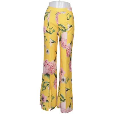 Pantalon patte d'éléphant (Jaune, Multicolore) de Aéryne Polyester