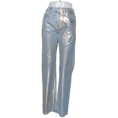 Jeans (Blau, Gold) von Zara Baumwolle