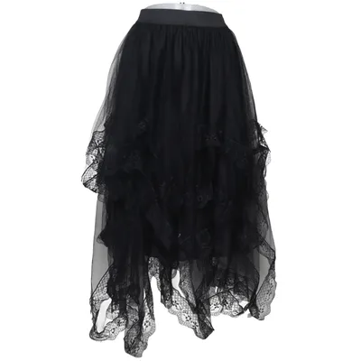 Tyllkjol (Svart) från Romwe Polyester
