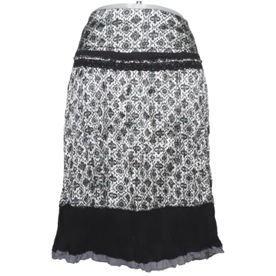 Skirt (Black, White) from Xanaka Cotton, Polyester