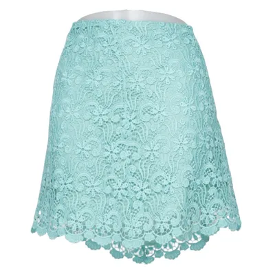 Kjol (Turkos) från Zara Woman Bomull