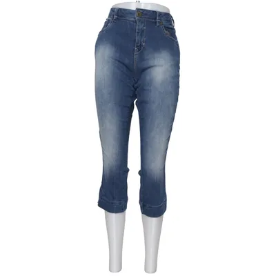 Pantacourt (Bleu) de ZJ Denim Identity Coton, Élasthane, Polyester