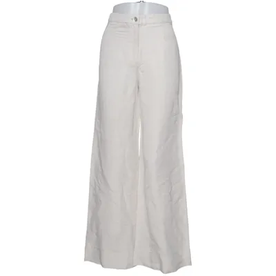 Palazzo pants (White) from H&M Premium Quality Viscose, Linen