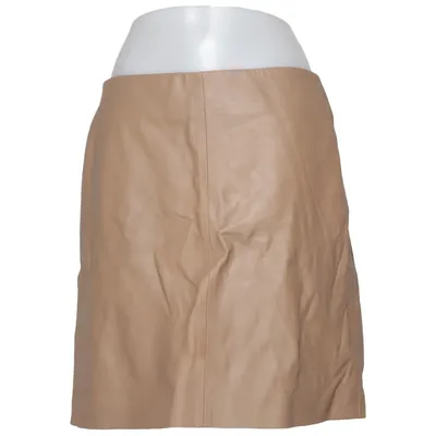Läderkjol (Beige) från Soaked in Luxury Skinn, Polyester