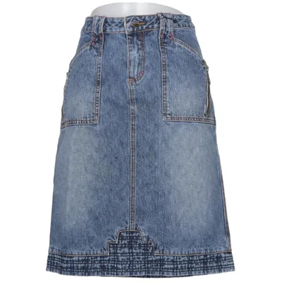 Denim skirt (Blue) from Triple Five Soul Cotton