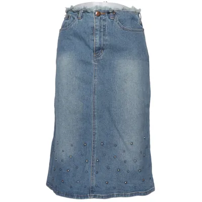 Spijkerrok (Blauw) van Fun Katoen, Elastaan