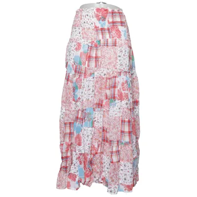 Maxirock (Weiß, Rot, Blau) von JSFN Baumwolle, Polyester