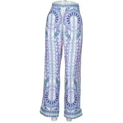 Palazzobyxor (Blå, Vit, Flerfärgad) från By Malina Collection Elastan, Polyester