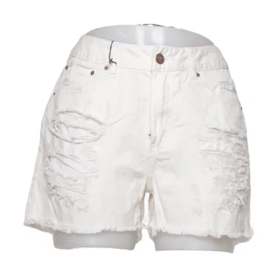 Denim shorts (Beige) from Broken Arrow Cotton
