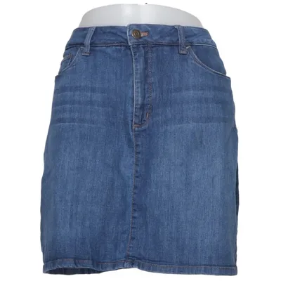 Jupe en jean (Bleu) de Croft&Barrow Coton, Élasthane, Polyester