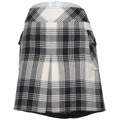Skirt (Black, White) from Mexx Acetate, Polyamide, Wool