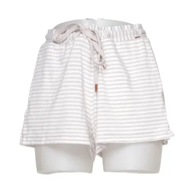 Pyjamasshorts (Beige, Vit) från Palmers Elastan, Polyester, Viskos