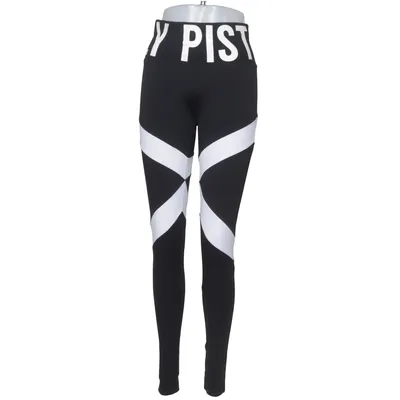 Træningsleggings (Sort, Hvid) fra Elly Pistol Elastan, Polyester