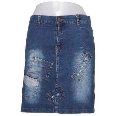 Jupe en jean (Bleu) de June Coton