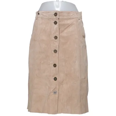 Läderkjol (Beige) från Lindex Skinn