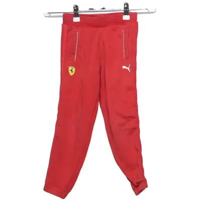Pantalon de survêtement (Rouge) de Puma x Ferrari Coton
