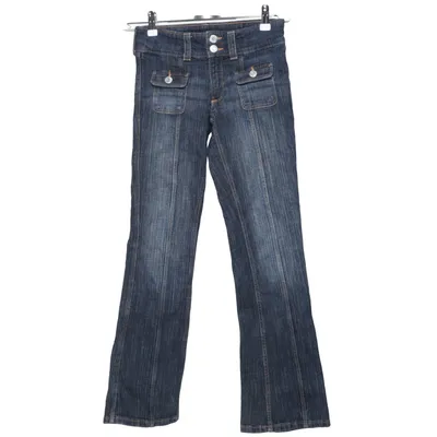 Spijkerbroek (Blauw) van H&M Katoen, Elastaan