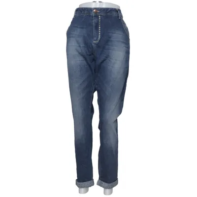Jean (Nille) de Denim Identity by Zizzi Coton, Élasthane, Polyester, Viscose