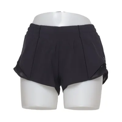 Short de sport (Noir) de Lululemon Élasthane, Polyamide, Polyester