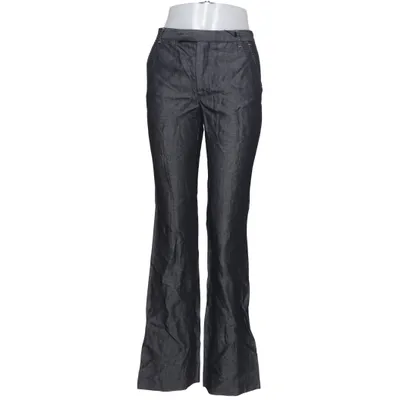 Suit pants (Gray) from Zara Woman Linen, Wool