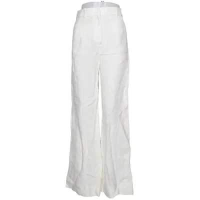 Pantalon patte d'éléphant (Blanc) de Massimo Dutti Lin
