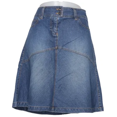Jeanskjol (Blå) från Bass Bomull, Polyester