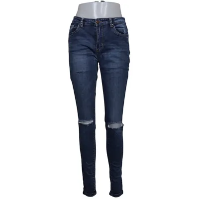 Spijkerbroek (Blauw) van Vs. Miss Katoen, Elastaan, Polyester, Viscose
