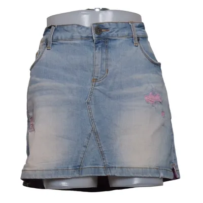 Jupe en jean (Bleu, Rose) de One Green Elephant Coton, Élasthane