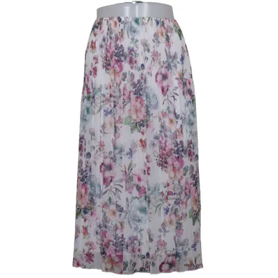 Jupe longue (Blanc, Multicolore) de Sommermann Polyester