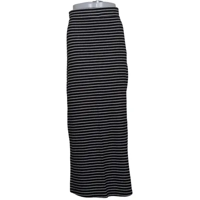 Jupe longue (Noir, Blanc) de VILA Clothes Coton, Élasthane, Viscose