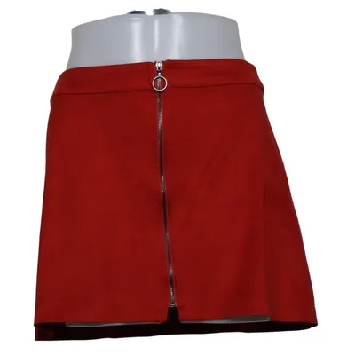 Kjol (Röd) från Zara Trafaluc Collection Elastan, Polyester